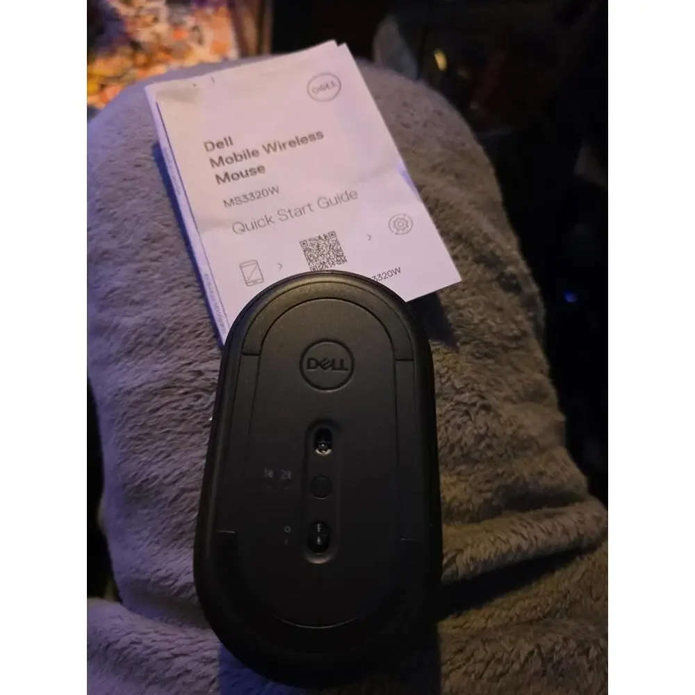 Dell Mobile Wireless Mouse MS3320W, 36 Months Run Time, Easy Pairing BLACK, NEW